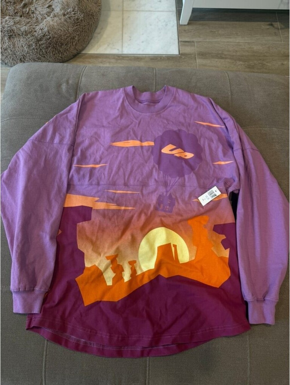 Disney UP Paradise Falls Spirit Jersey Purple Size S NWT